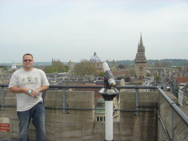 Adam on top of Carfax Tower