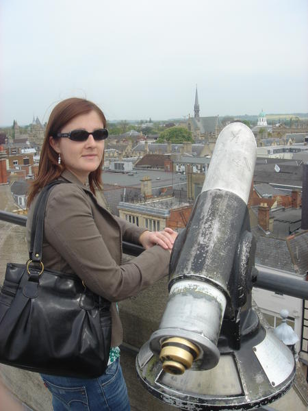Ange on top of Carfax Tower