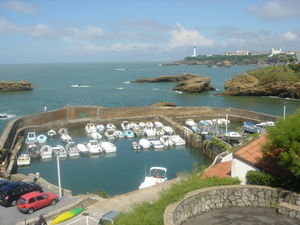 The port area of Biarritz