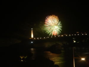 Fireworks over Pointe Saint-Martin