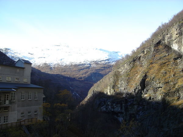 Looking in the other direction from the Kjosfossen waterfall