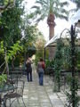 Ange and Cynthia taking a wander through the gardens of one of the big hotels
