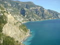 Looking down towards Positano