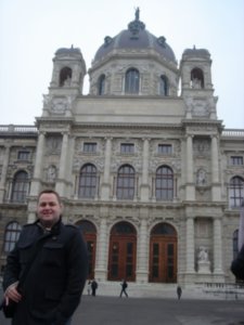 Outside the Art History Museum of Vienna