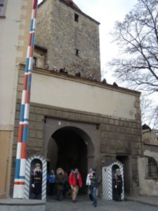 The guards outside Prague Castle