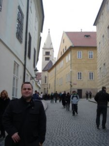 In the grounds of Prague Castle