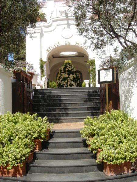 Entrance to one of the hotels on Capri
