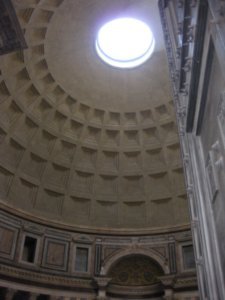 The roof of the Pantheon