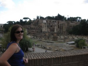 Looking over the Roman Forum