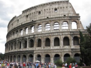 The size of the Colosseum becomes evident