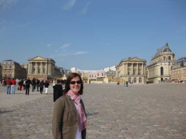 Arriving at Versailles