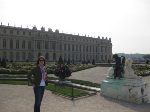 Entering the gardens of Versailles