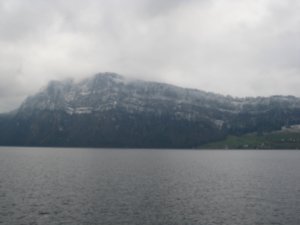 View along the lake