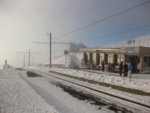 The train station at the top of Rigi Kulm