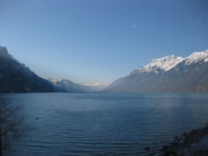 On the far end of the lake is Interlaken