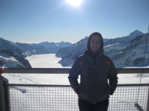 Looking over the Aletsch Glacier