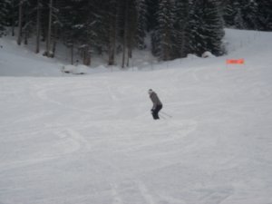 Ange skiing