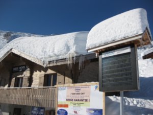 Just a bit of snow on the roof