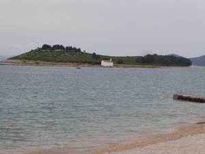 small island off Pakostane beach