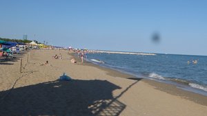 Sandy beach at Lido di Jesolo