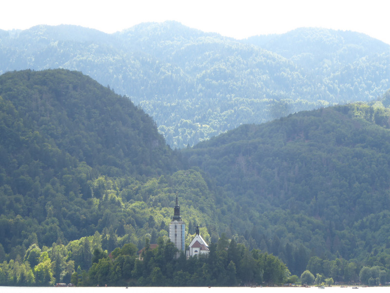The mountains around Lake Bled