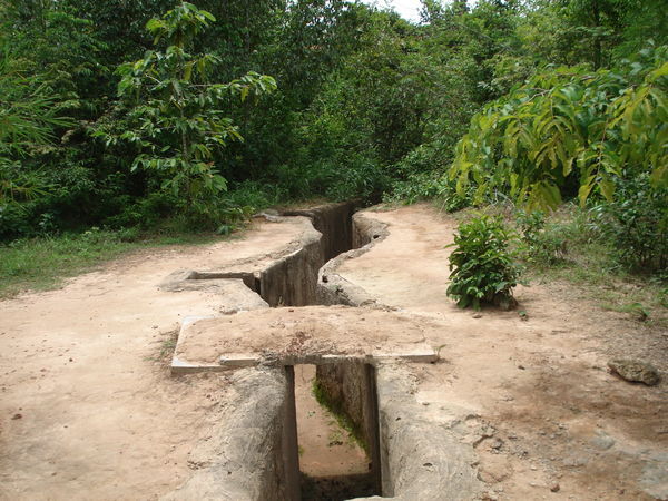 some of the remains of the tunnels