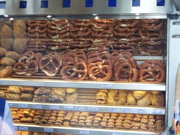 German bread and pretzels
