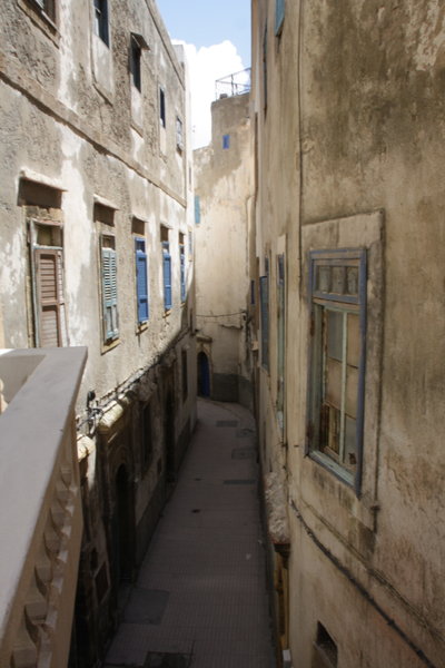 The narrow streets of the medina