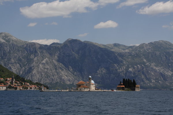 Bay of Kotor - Island churches and mountains