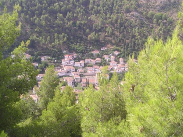Looking down Upon Berat's Older District