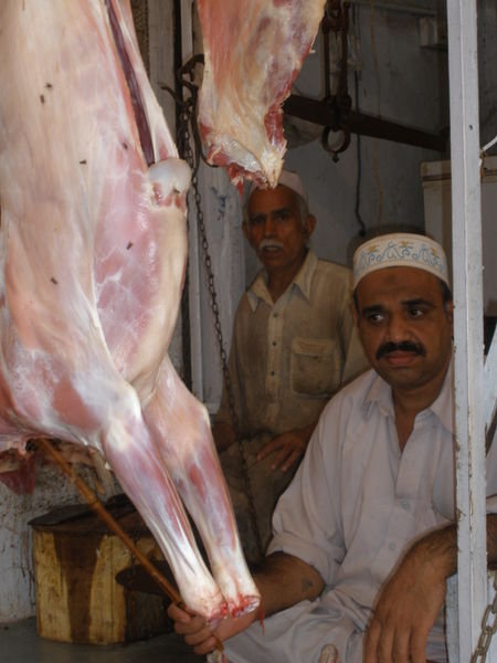 Butcher at Market