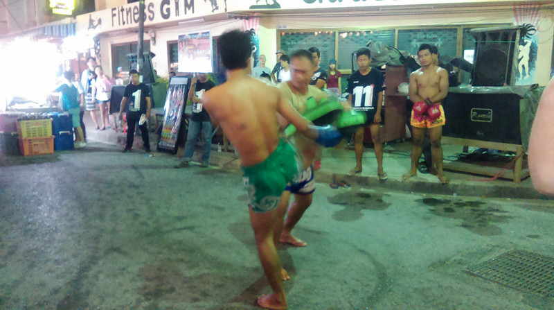 Muay Thai boxing, lamai Sunday night market