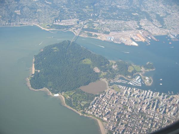 Flying into Vancouver