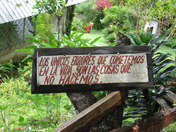 Sign at Explorador