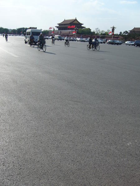 The road north of Tienanmen Square