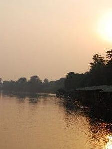 Dawn on the river Kwai