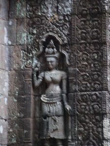 Carving at Wat Phu