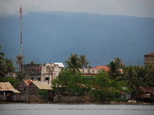 Kampot, view across the river