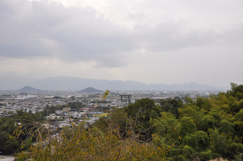View on Miwa city and the big Tori gate
