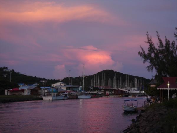 Sunset on Rodney Bay
