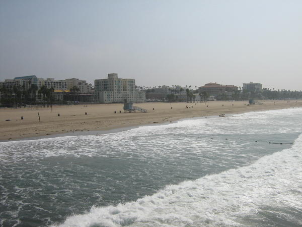 Looking South along Santa Monica's Beaches