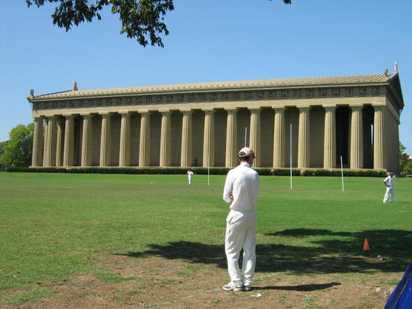 Cricket at the Parthenon in Nashville
