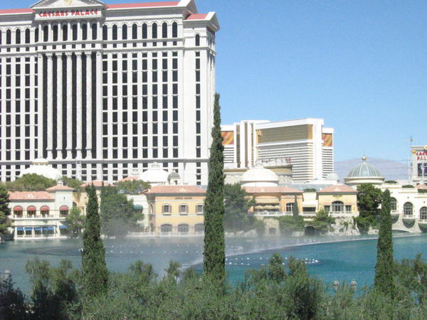 The fountains of the Bellagio Casino