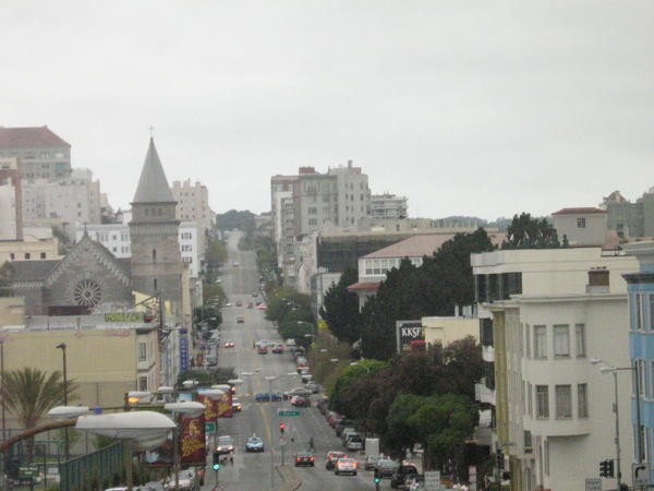 Looking down towards Russian Hill