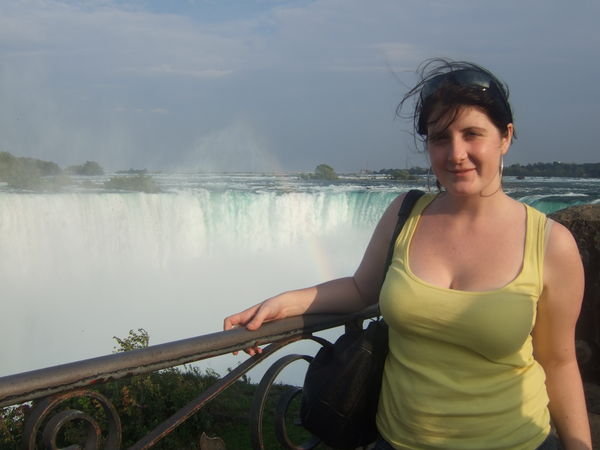 Me standing beside Niagara Falls