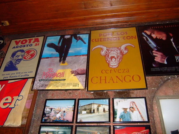 Inside the pub in Del Rio, 