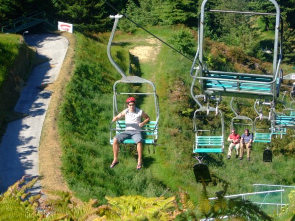 Ski lifts to the Luge