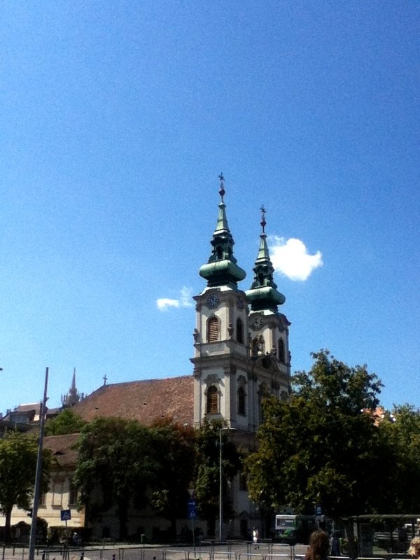 example of Hungarian architecture - local church in Buda