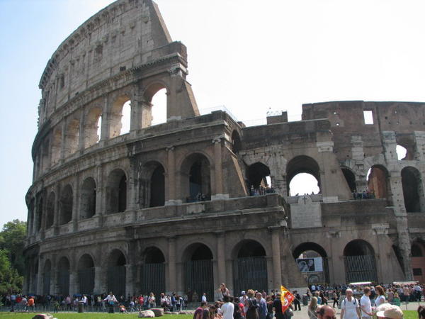 The Colloseum without a pretty girl