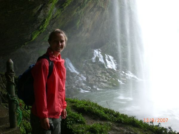 Me behind the waterfall